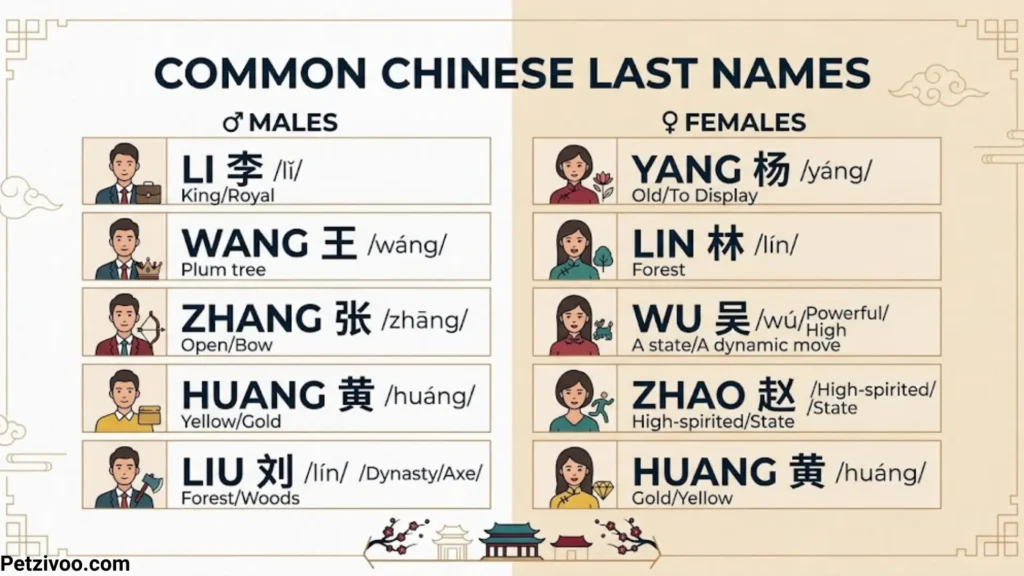 Common Chinese Last Names