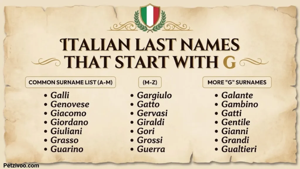 Last Names That Start With G