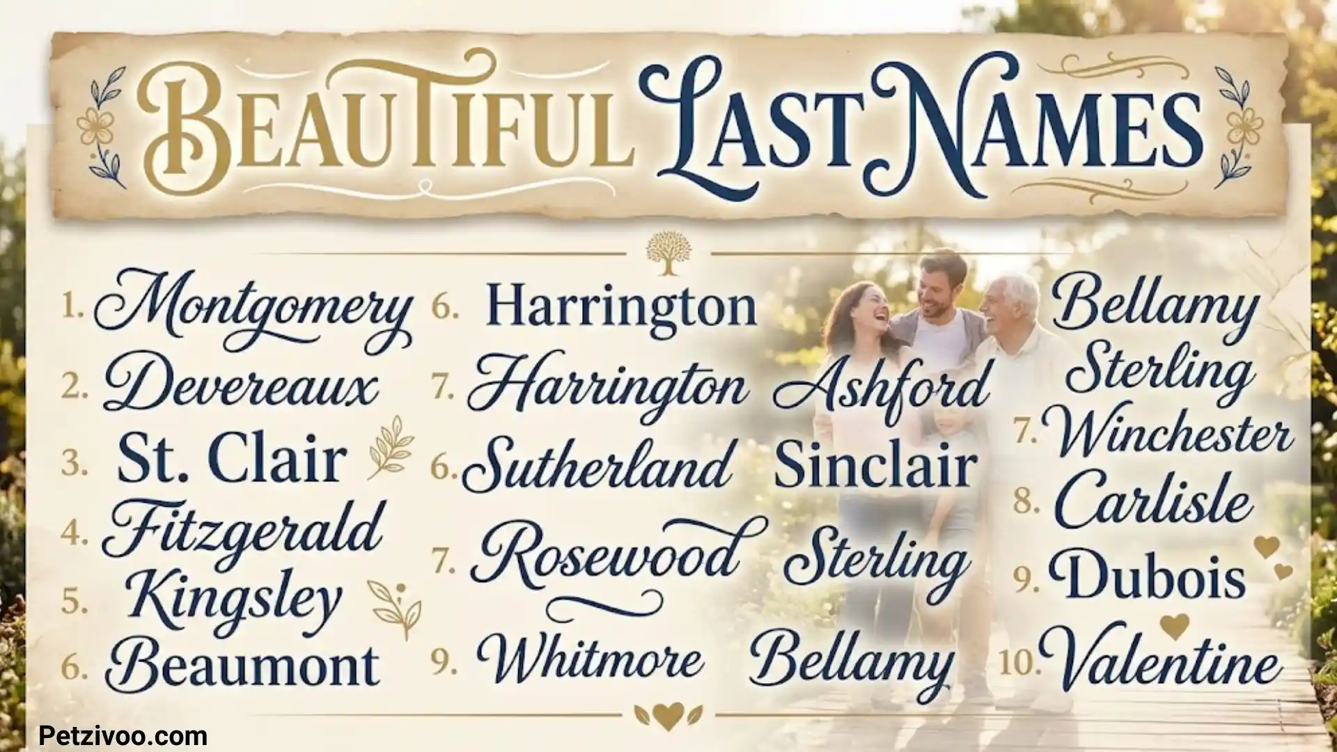 Beautiful Last Names