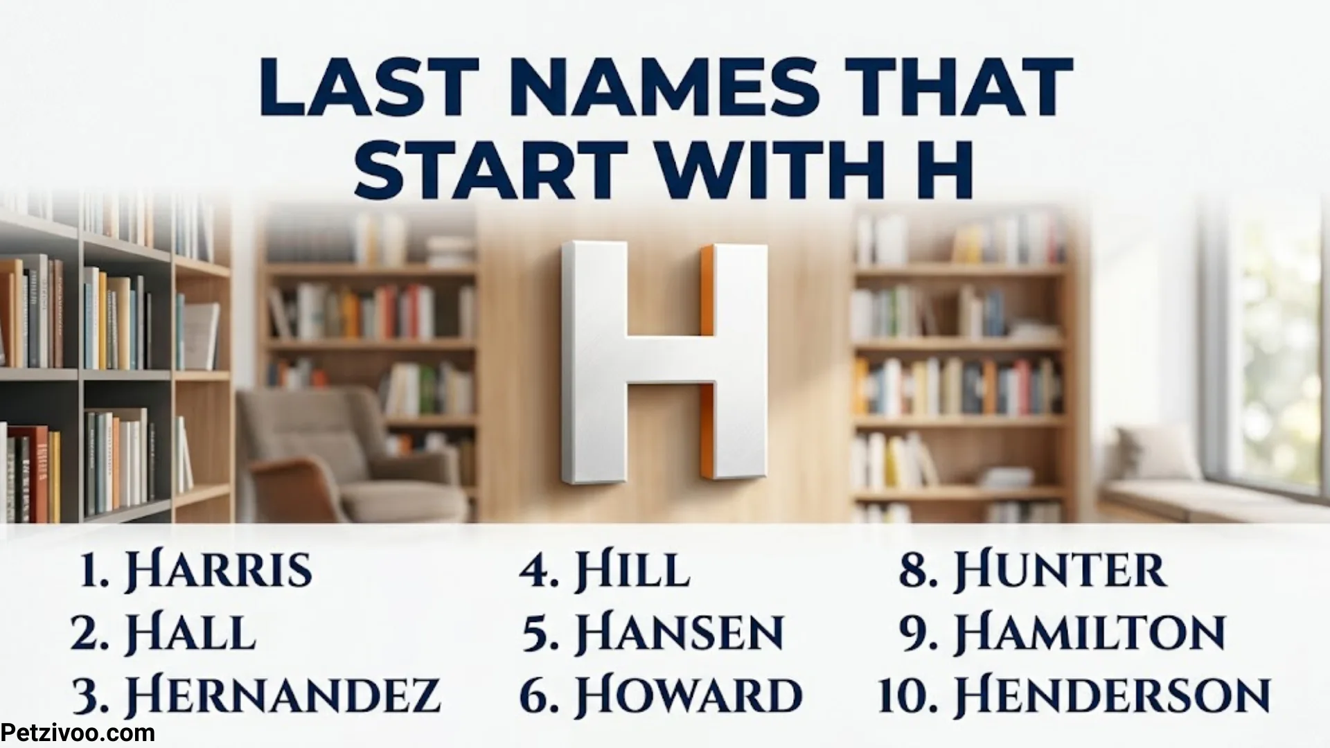 Last Names That Start With H